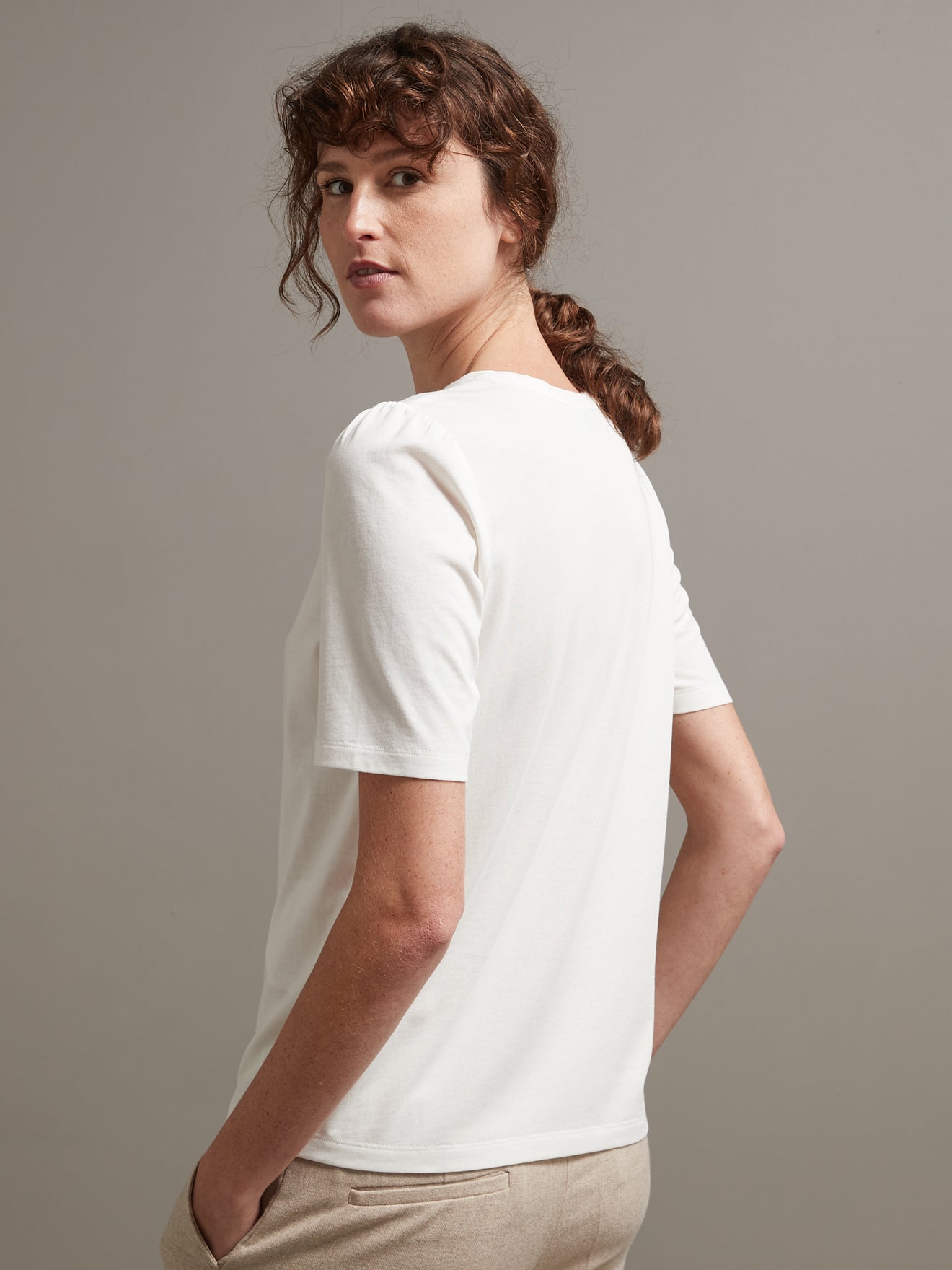 Damesshirt - modal en biokatoen