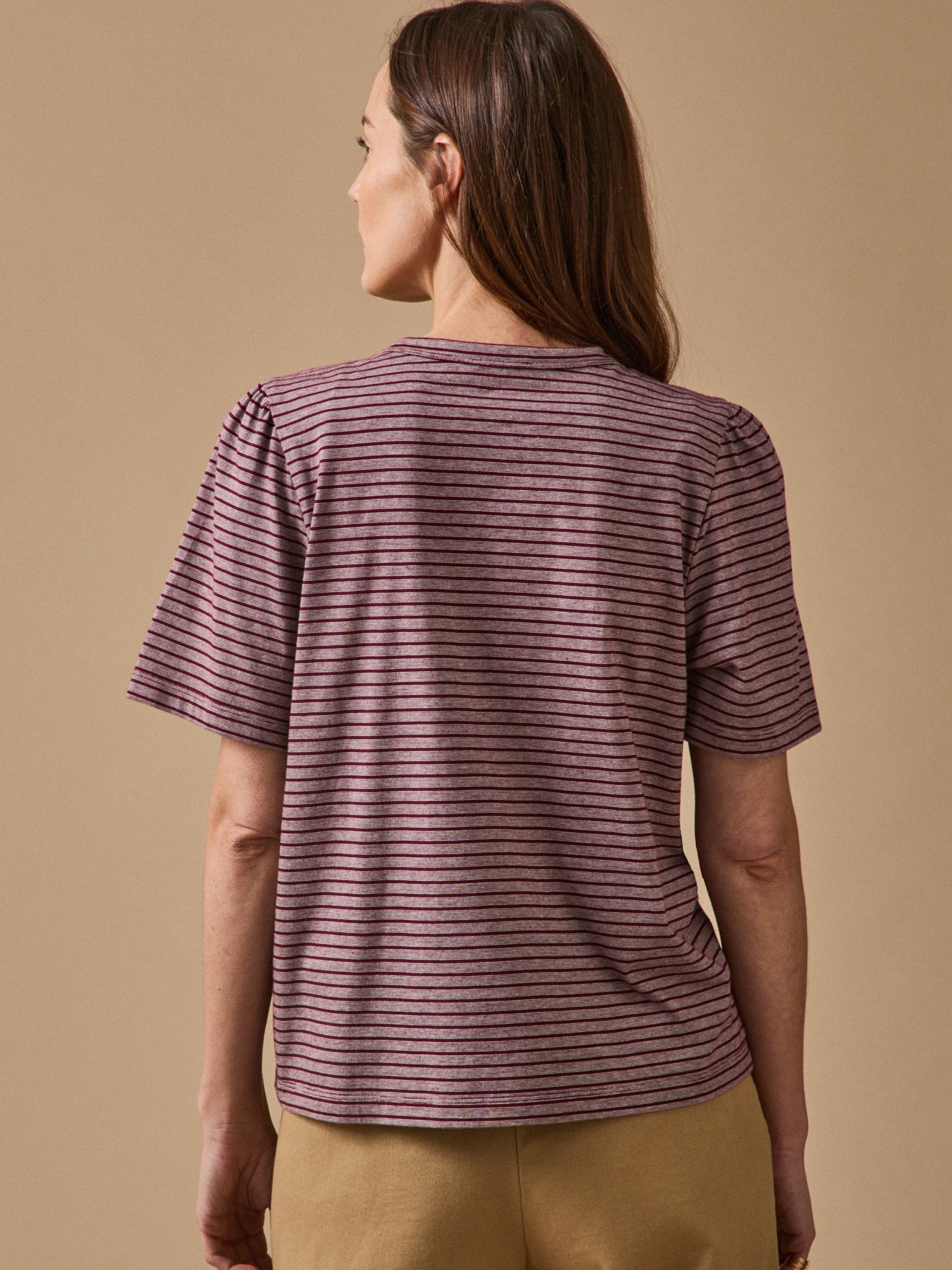 Gestreept damesshirt - biokatoen