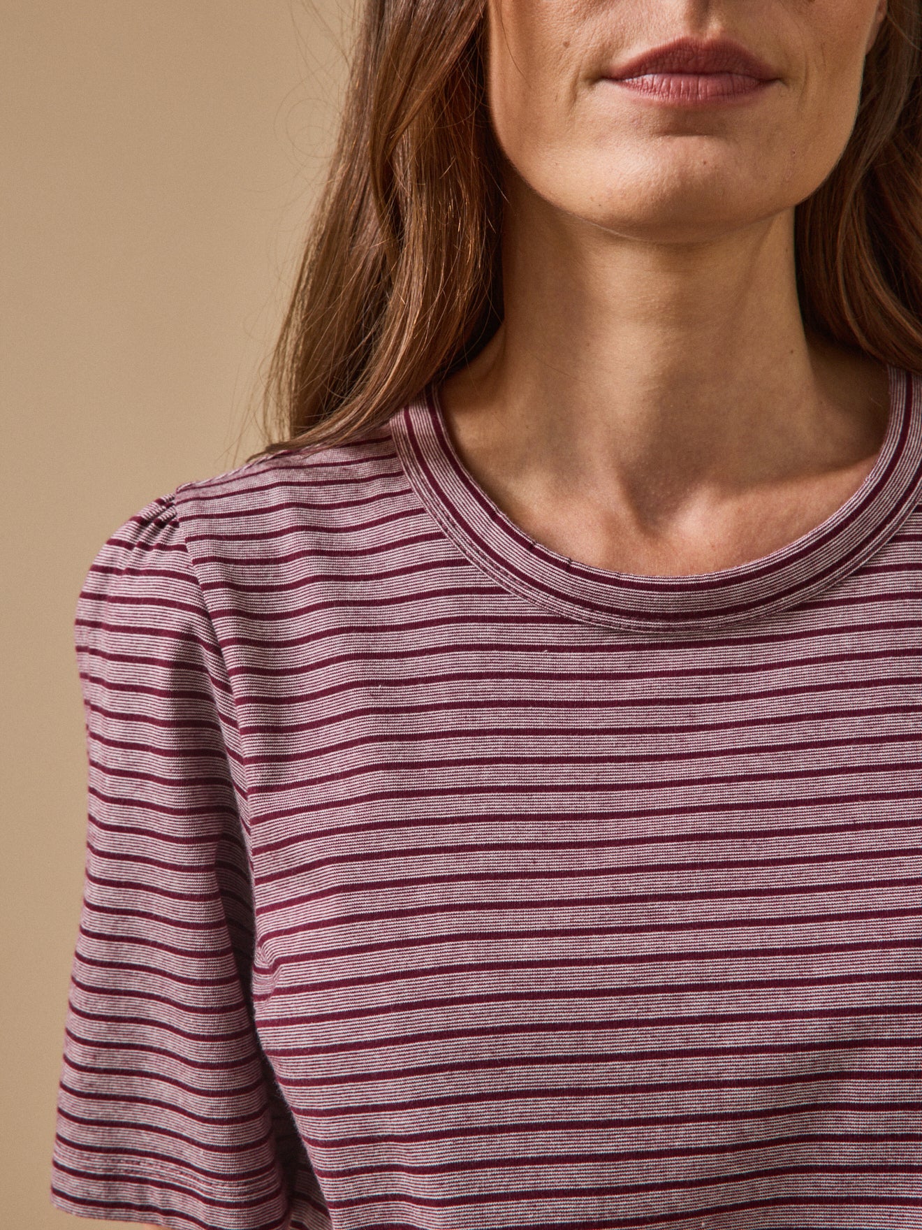 Gestreept damesshirt - biokatoen