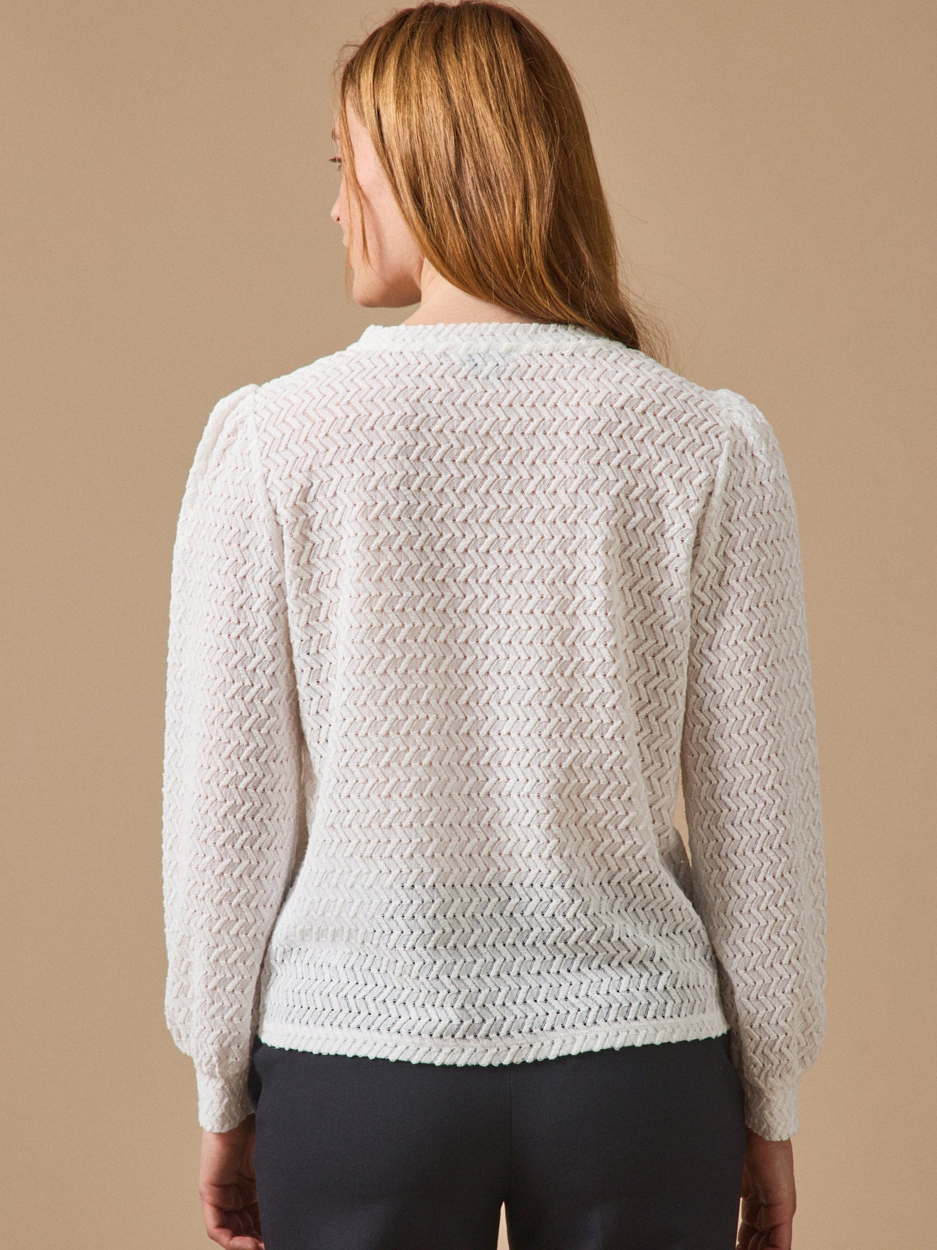 Damesshirt met jacquard