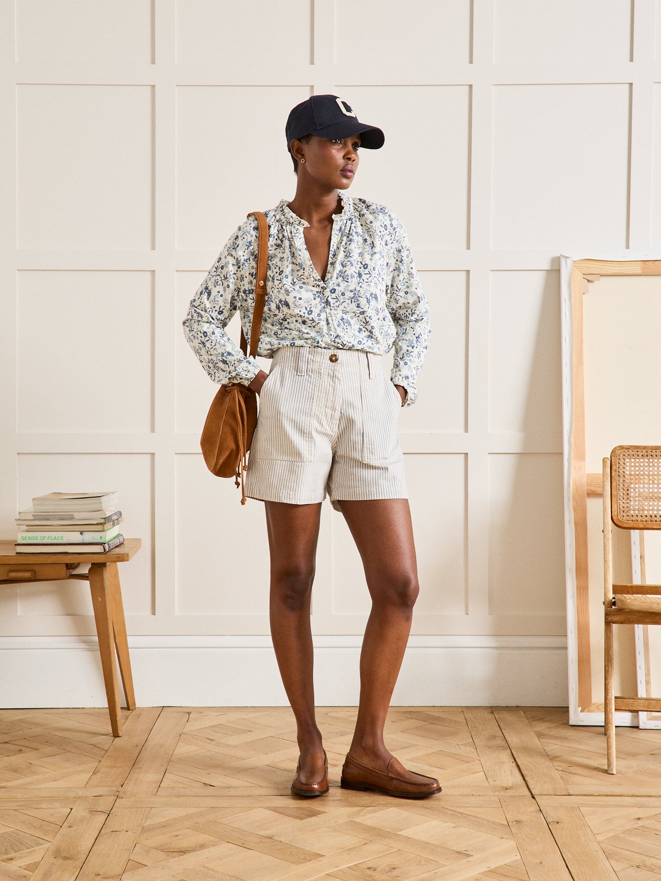 Damesshirt in modal en biokatoen met Carlota-print
