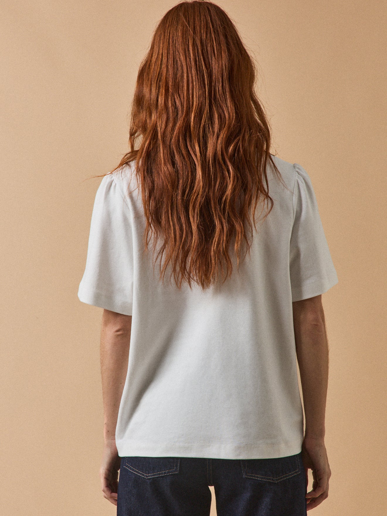 Damesshirt met korte mouwen - biokatoen