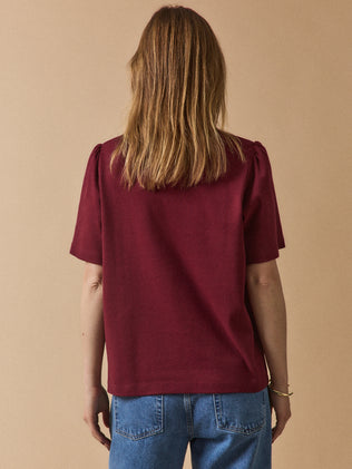Damesshirt met korte mouwen - biokatoen
