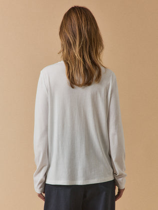 Damesshirt met kant - modal en biokatoen