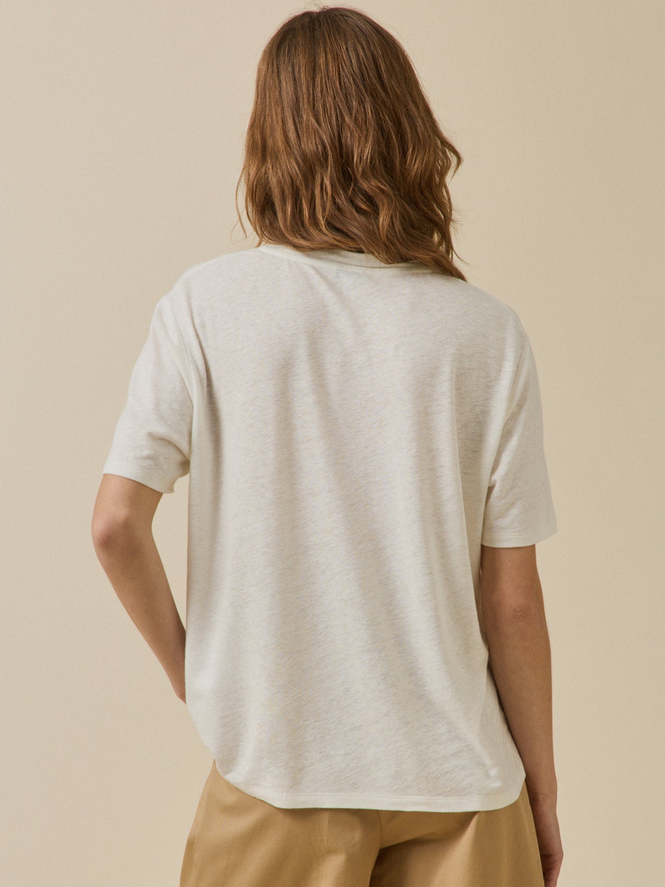 Damesshirt in linnen en viscose