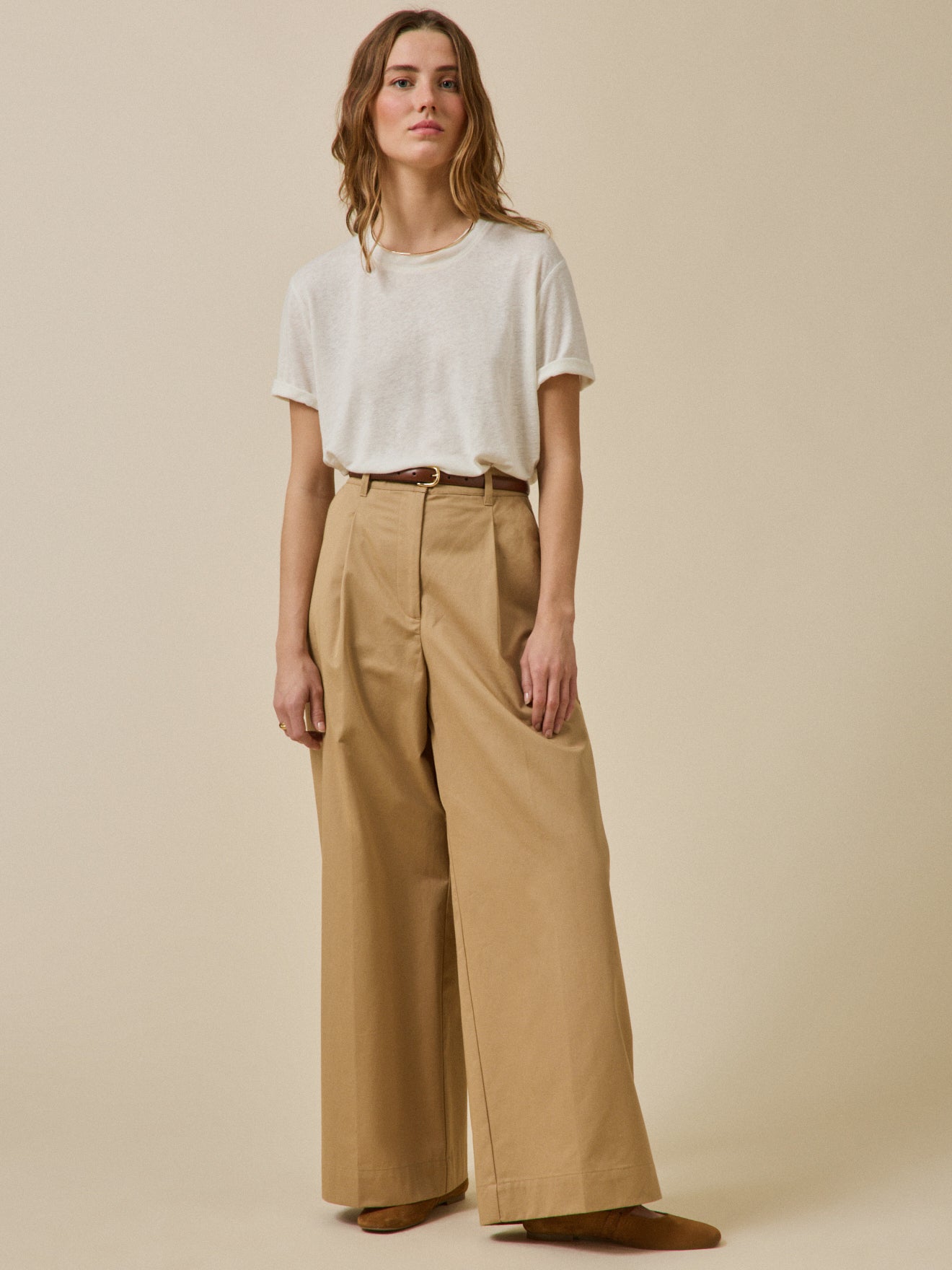 Damesshirt in linnen en viscose
