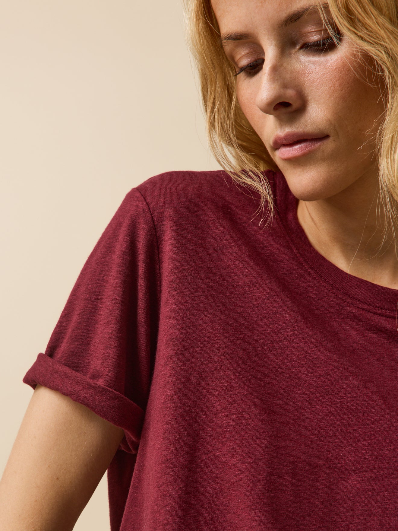 Damesshirt in linnen en viscose