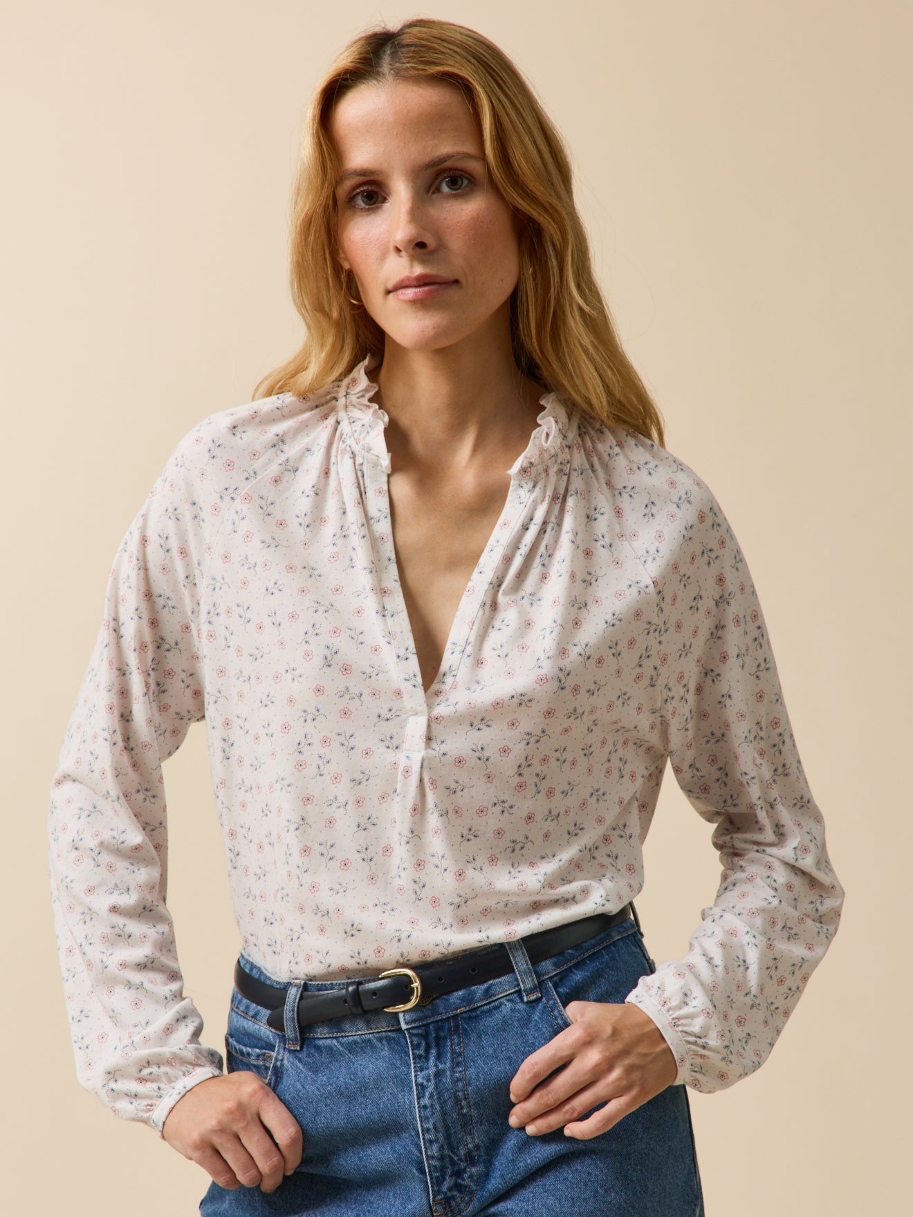 Damesshirt met Lily-print