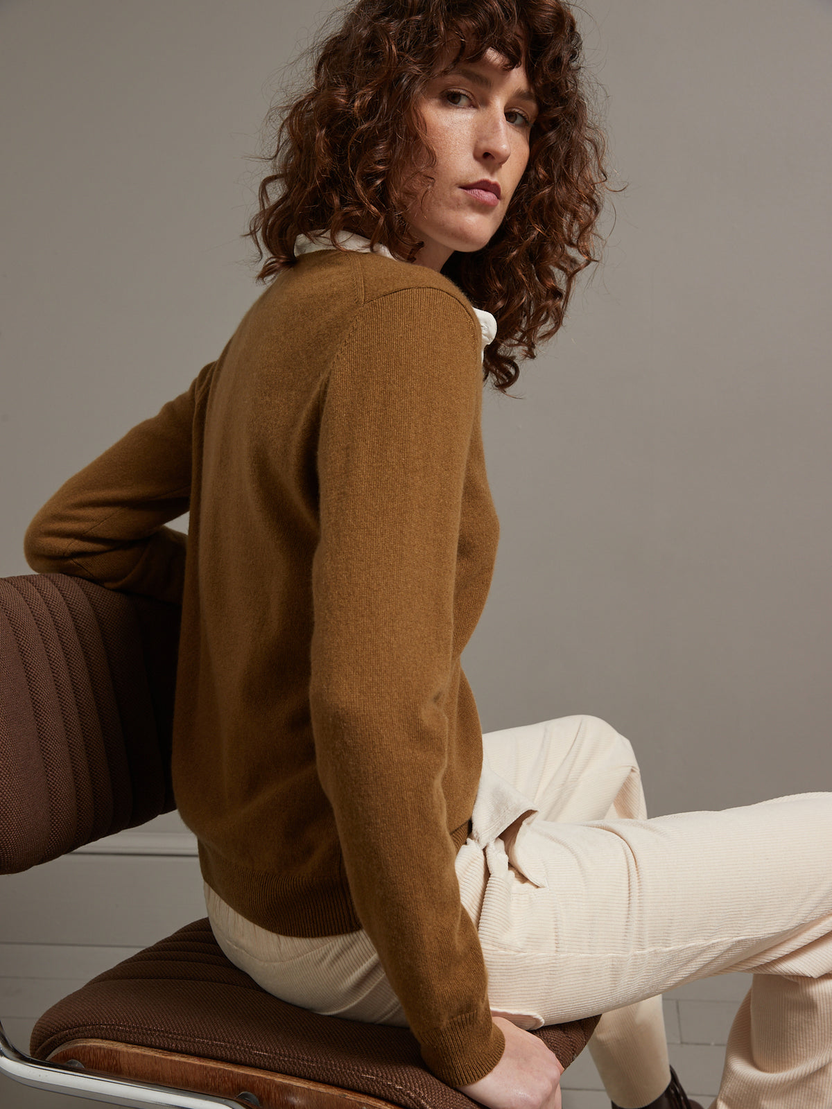Pull col V femme - Collection Cachemire