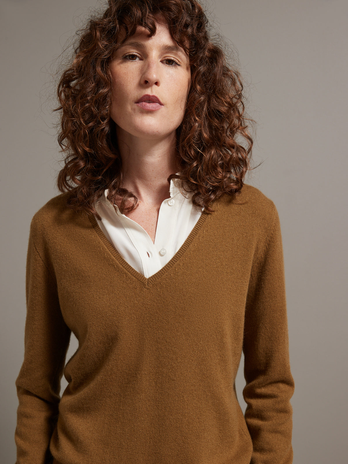 Pull col V femme - Collection Cachemire