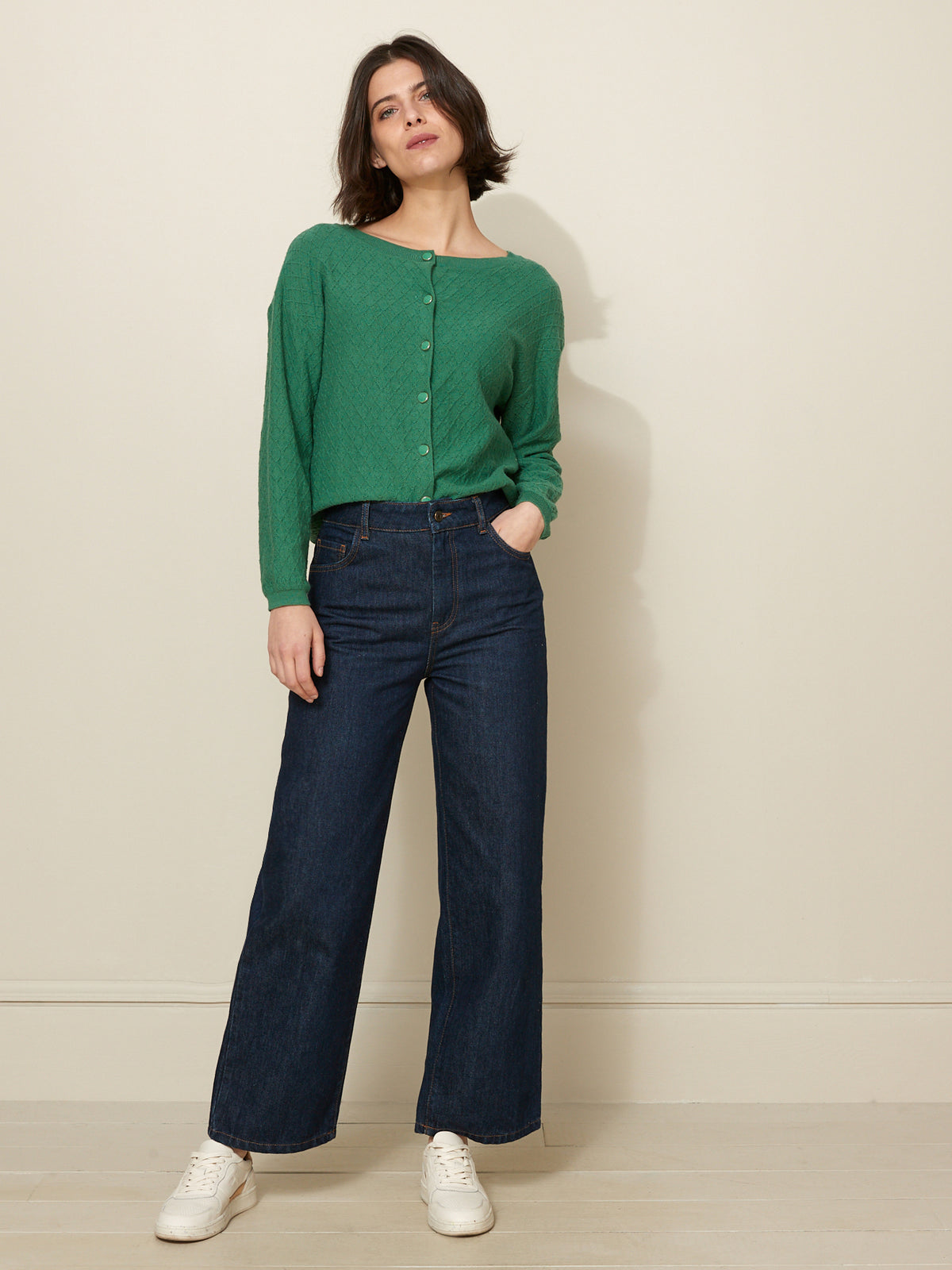 Pull réversible femme - coton biologique et cachemire