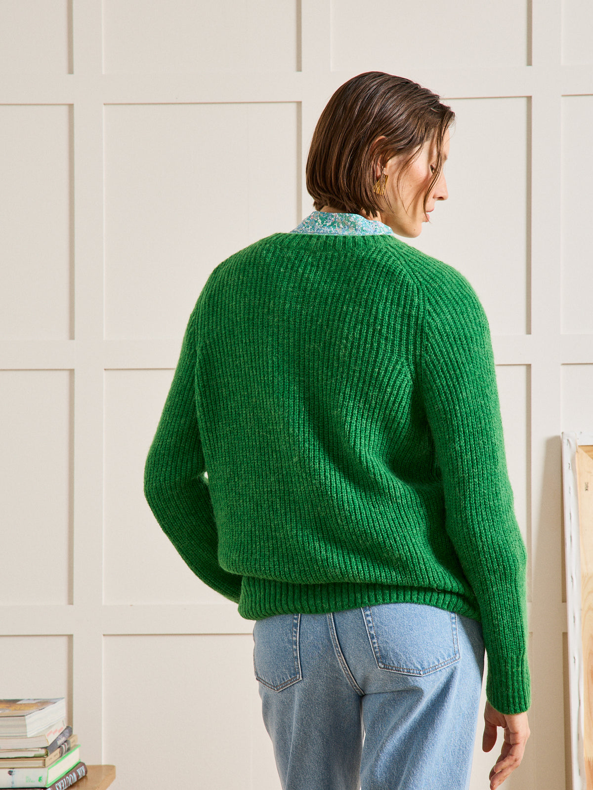 Damescardigan met wol, alpaca en mohair