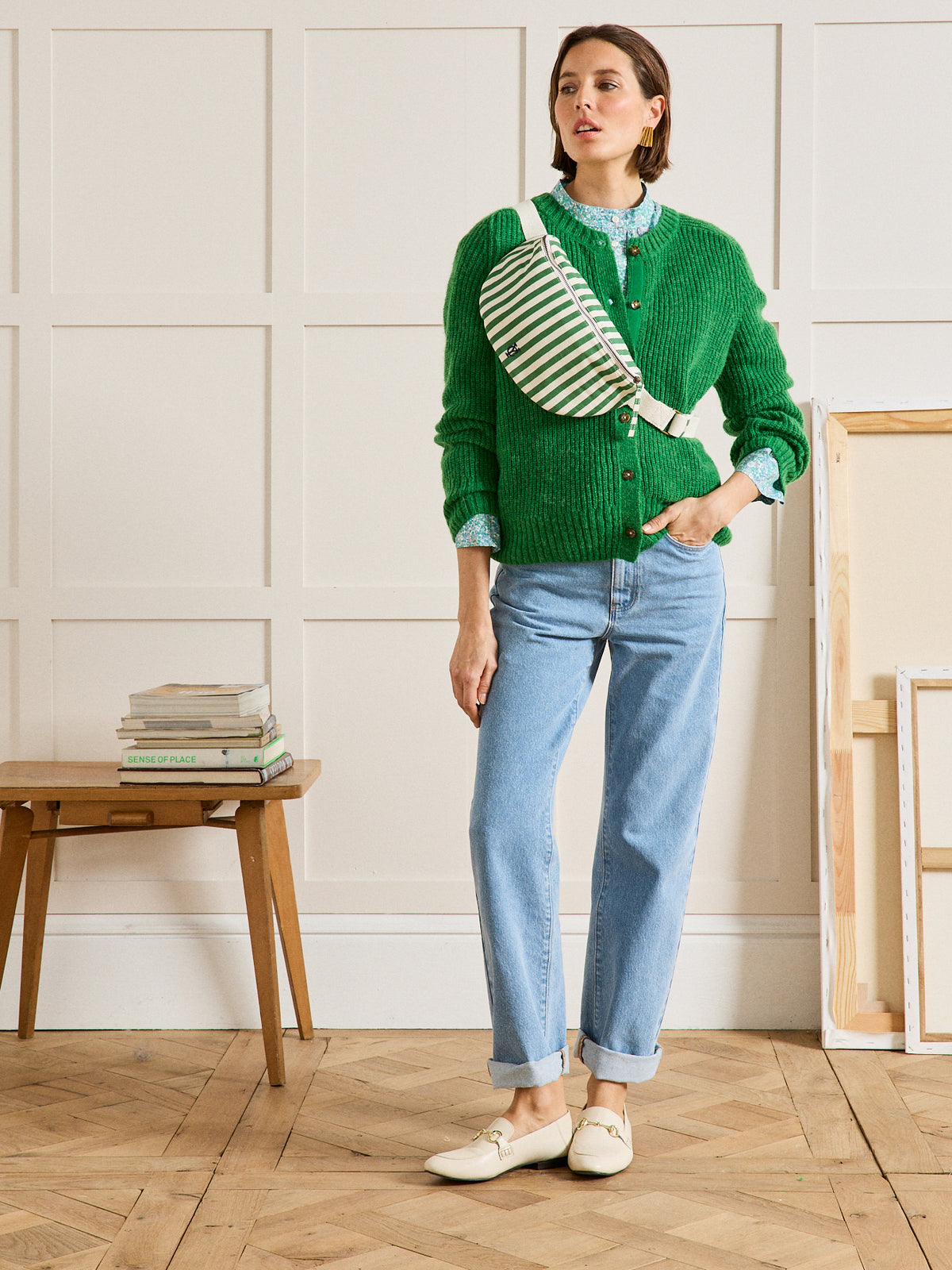 Damescardigan met wol, alpaca en mohair