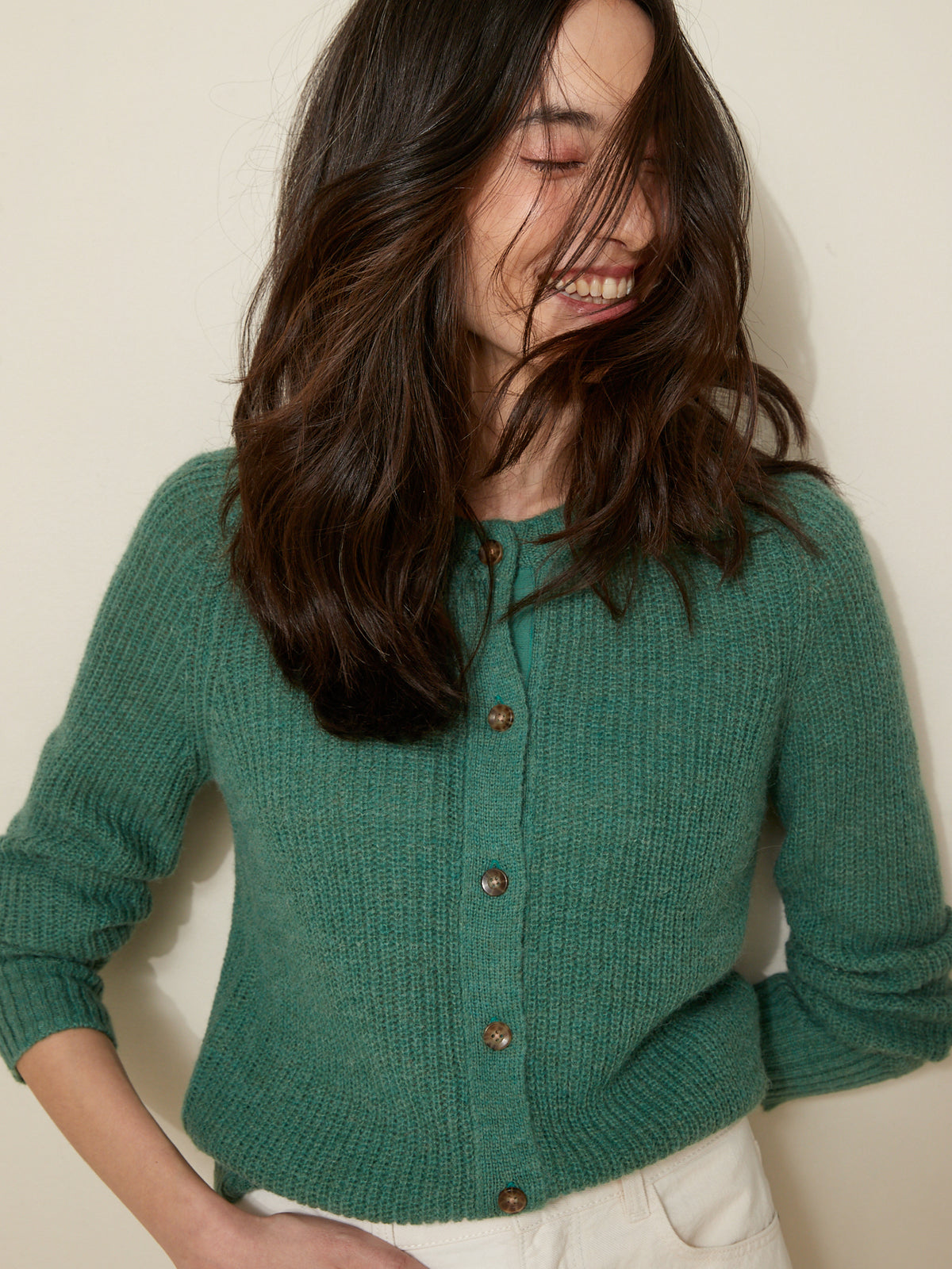 Cardigan femme avec laine, alpaga et mohair