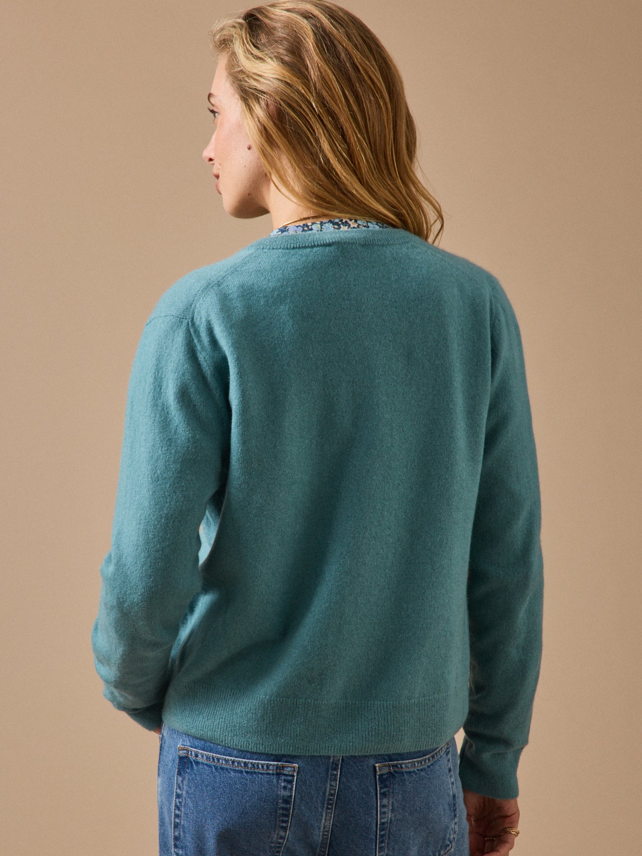 Damescardigan met knoopsluiting - Kasjmier collectie