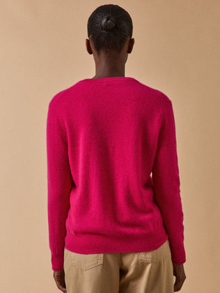 Damescardigan met knoopsluiting - Kasjmier collectie