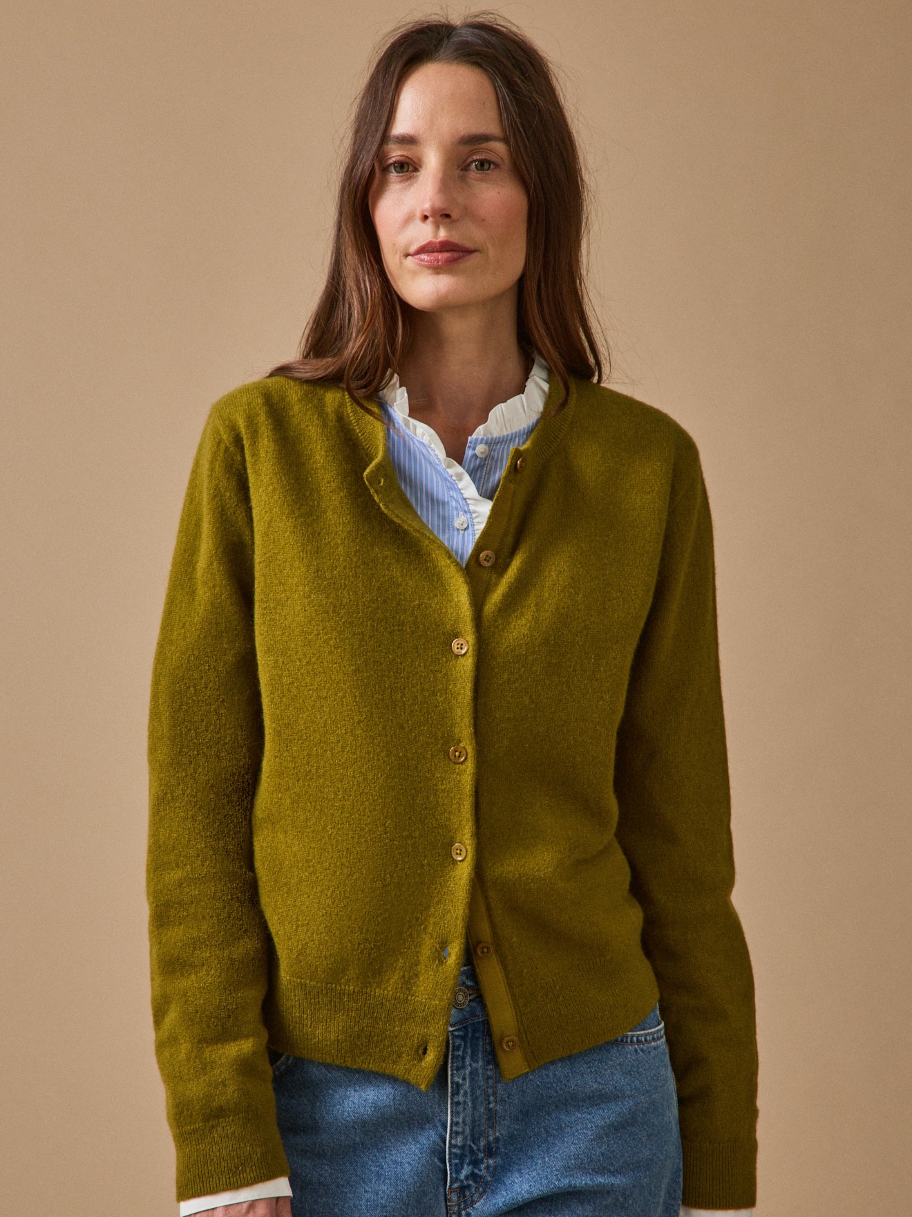 Damescardigan met knoopsluiting - Kasjmier collectie