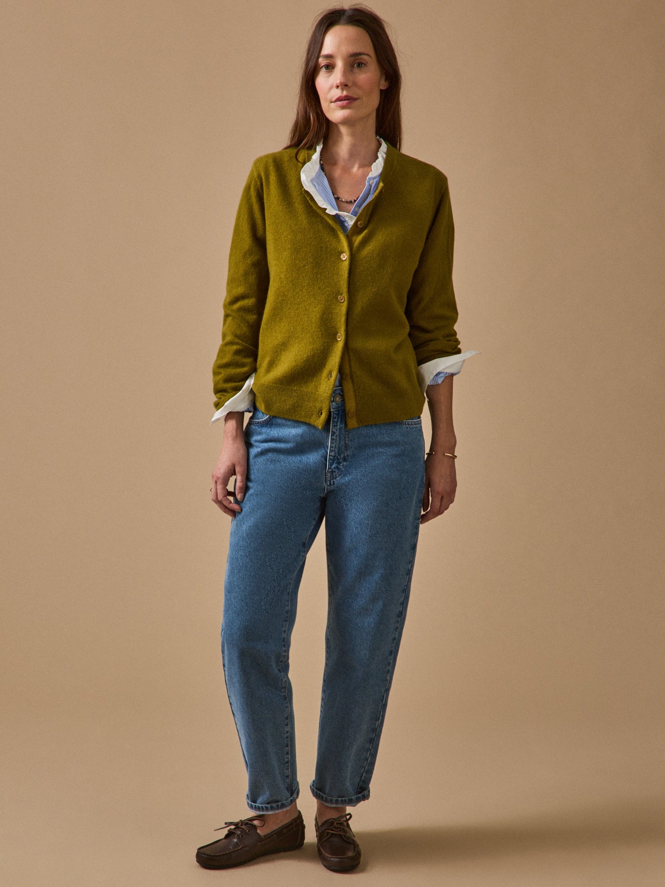 Damescardigan met knoopsluiting - Kasjmier collectie