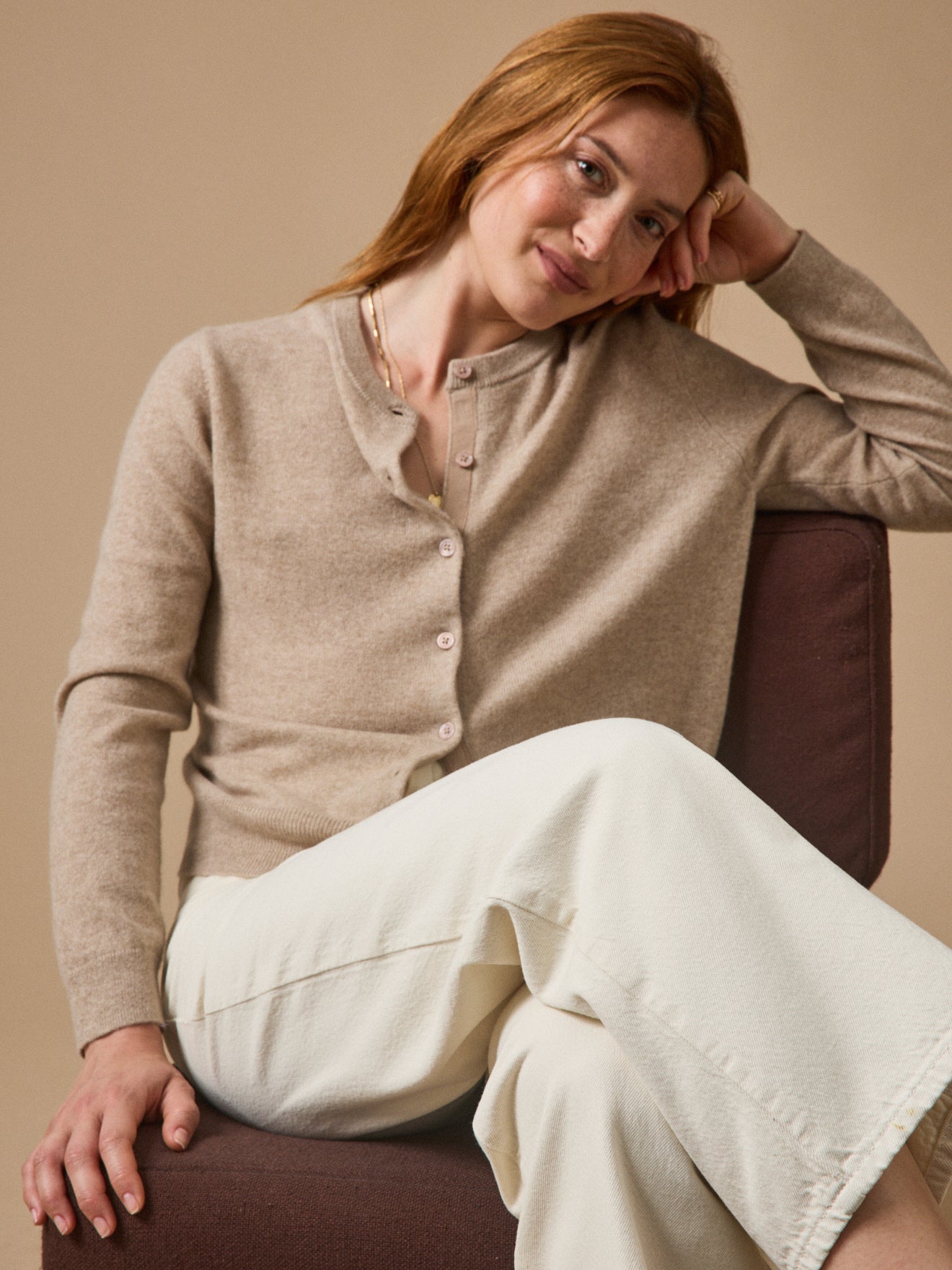 Gilet boutonné femme - Collection Cachemire