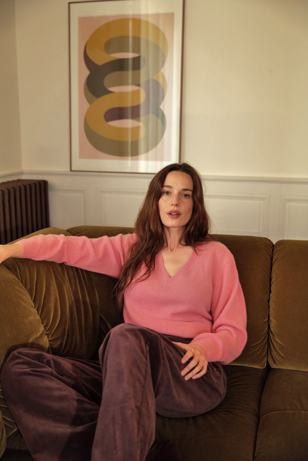 Pull col V femme - Collection Cachemire