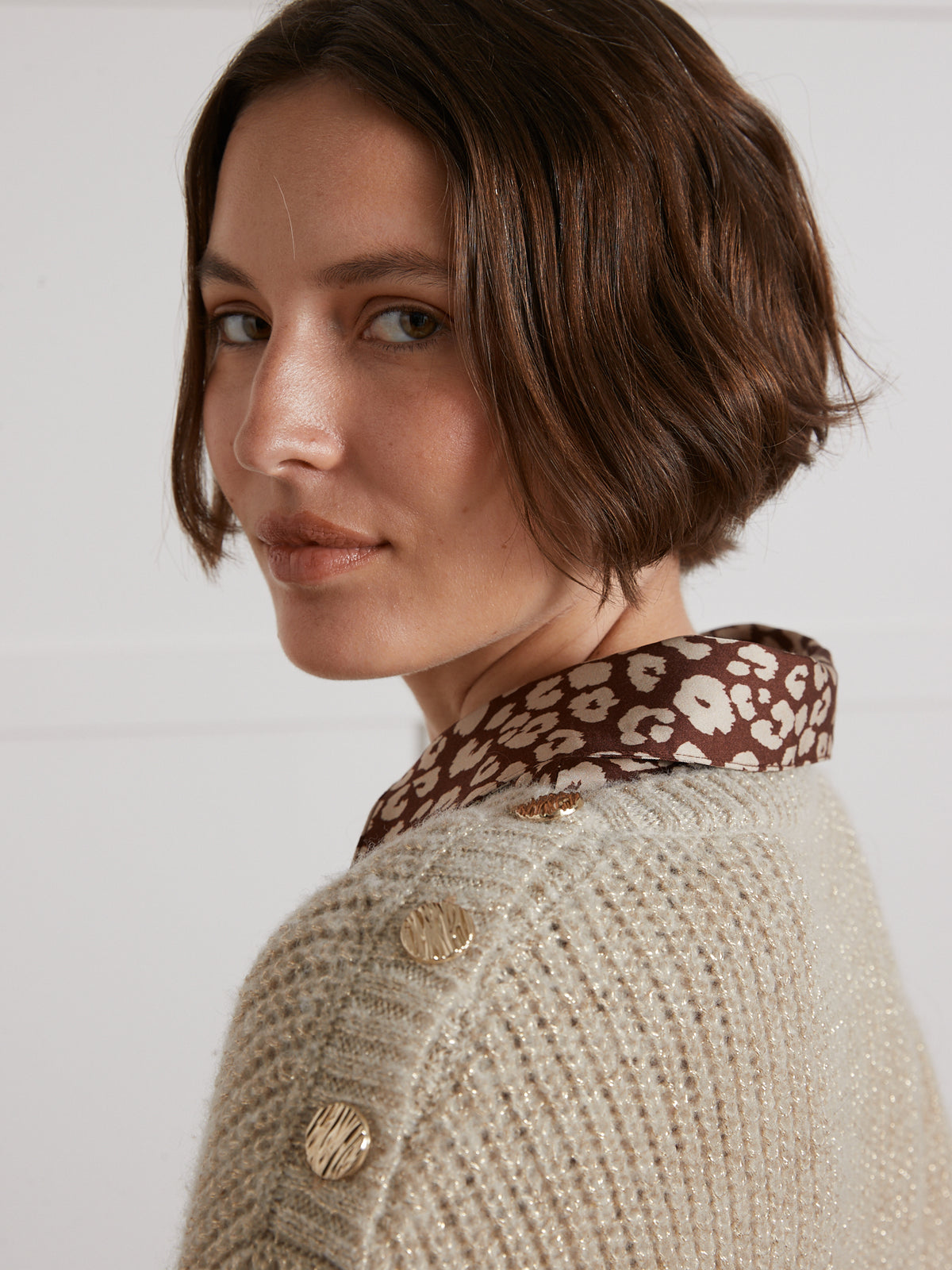 Damestrui in glanzend tricot