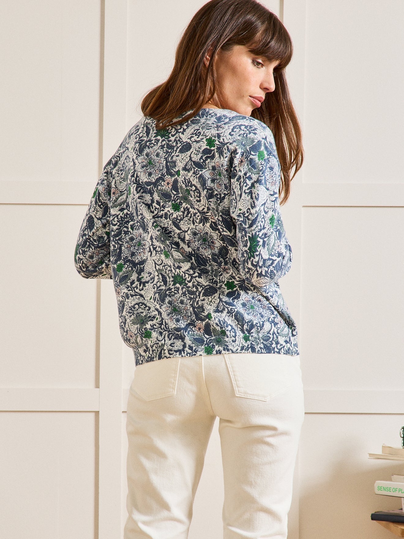 Pull coton femme imprimé Mélina