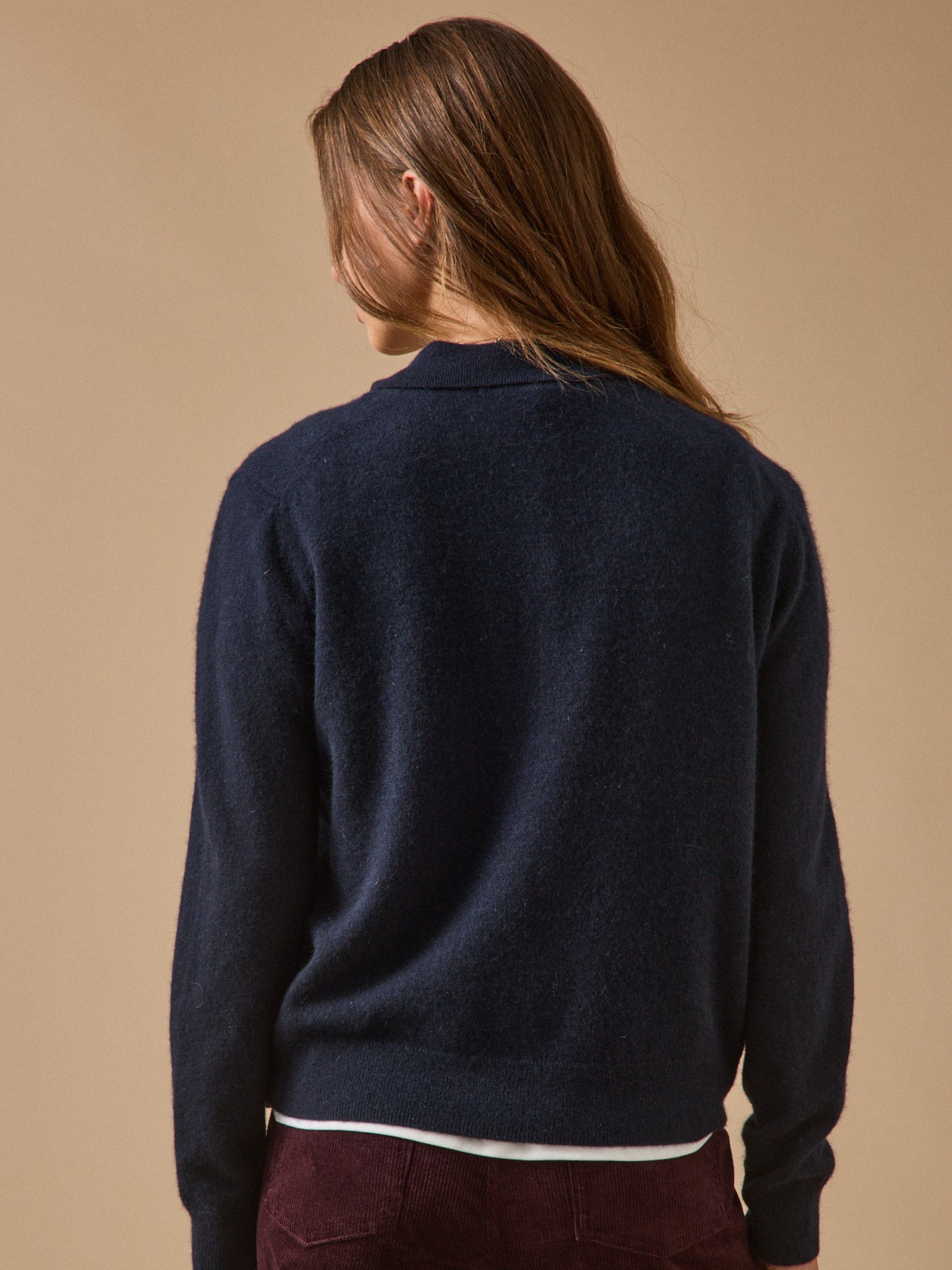 Pull col polo femme - Collection Cachemire
