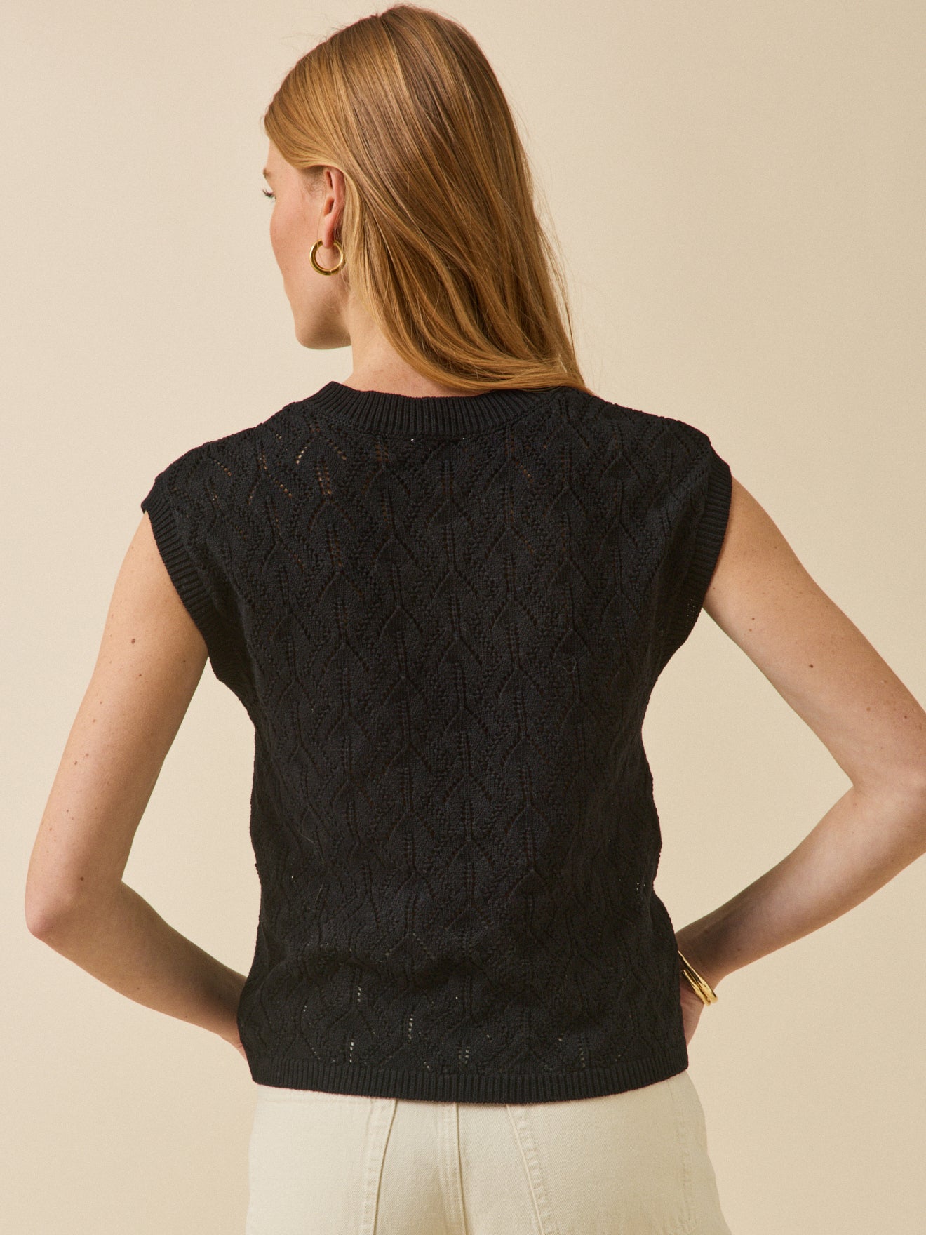 Mouwloze damestrui - biokatoen