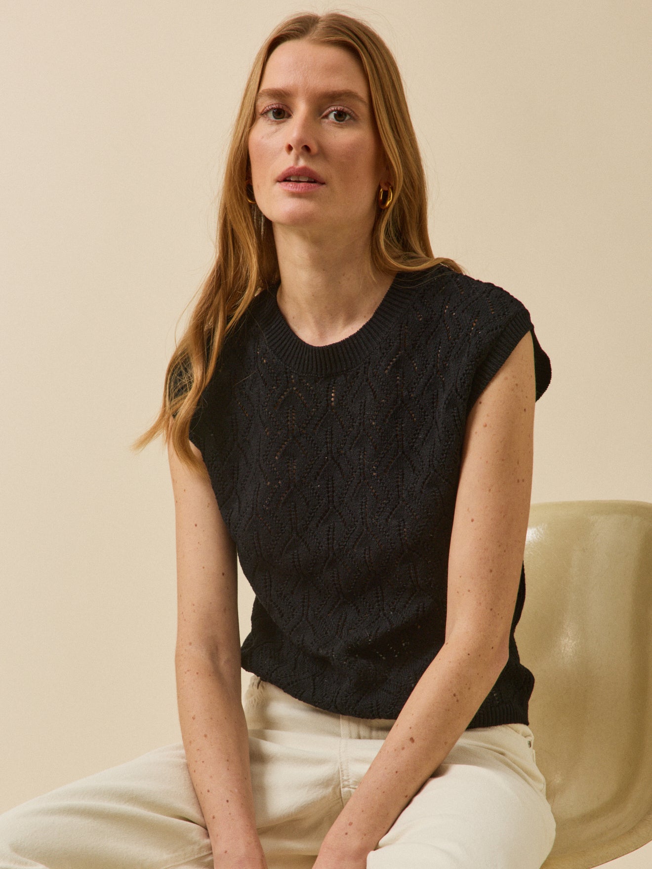 Mouwloze damestrui - biokatoen