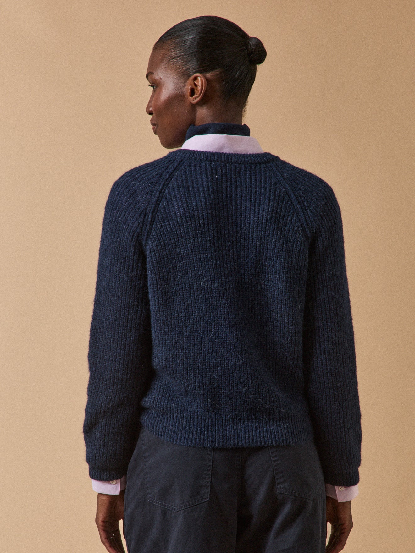 Damesvest met wol, alpaca en mohair