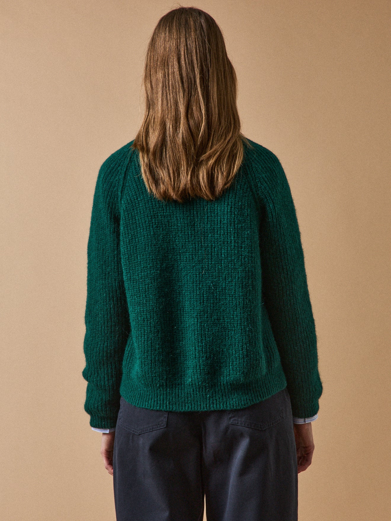 Damesvest met wol, alpaca en mohair