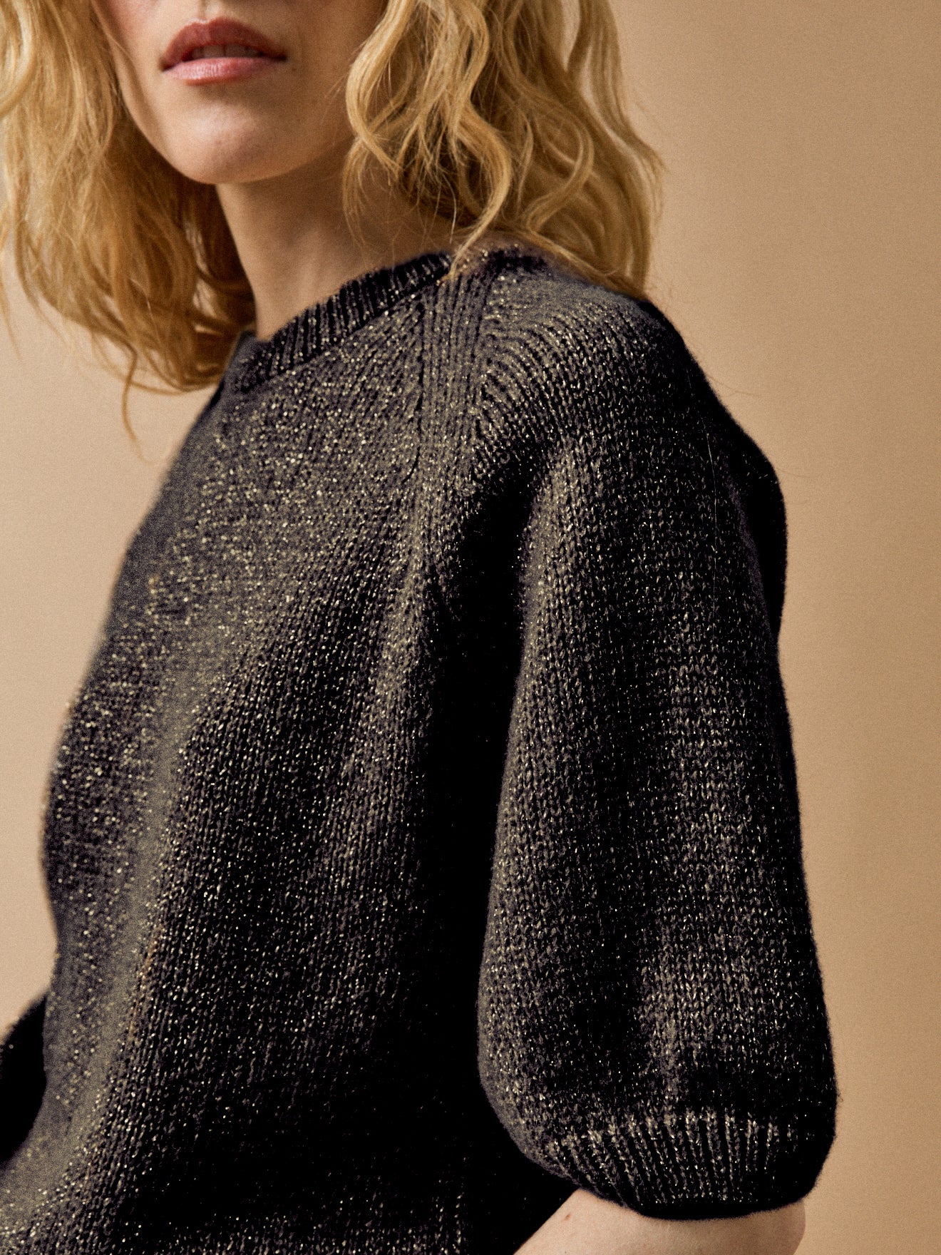 Glanzende damestrui met korte mouwen