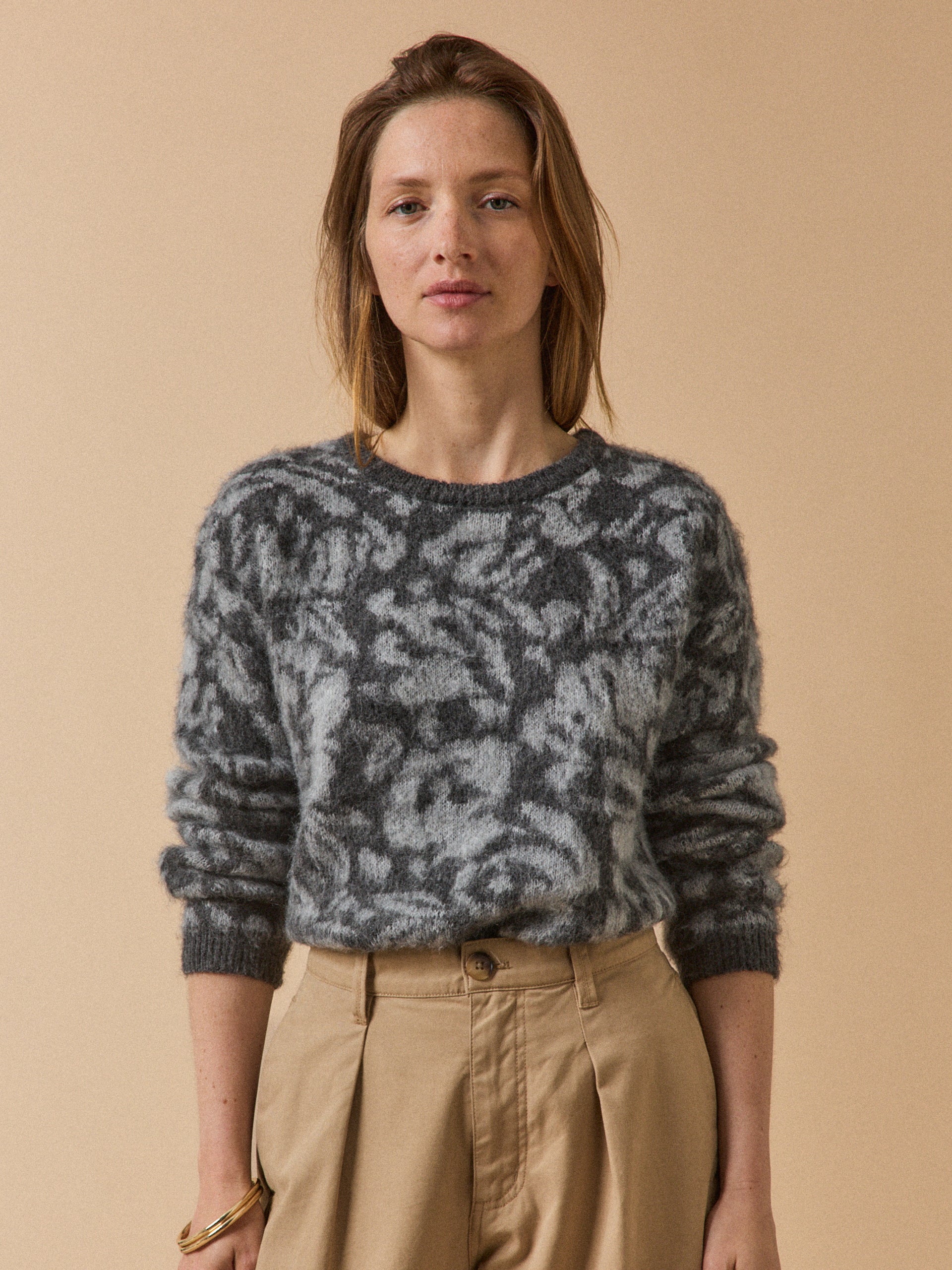 Luna dames jacquard trui