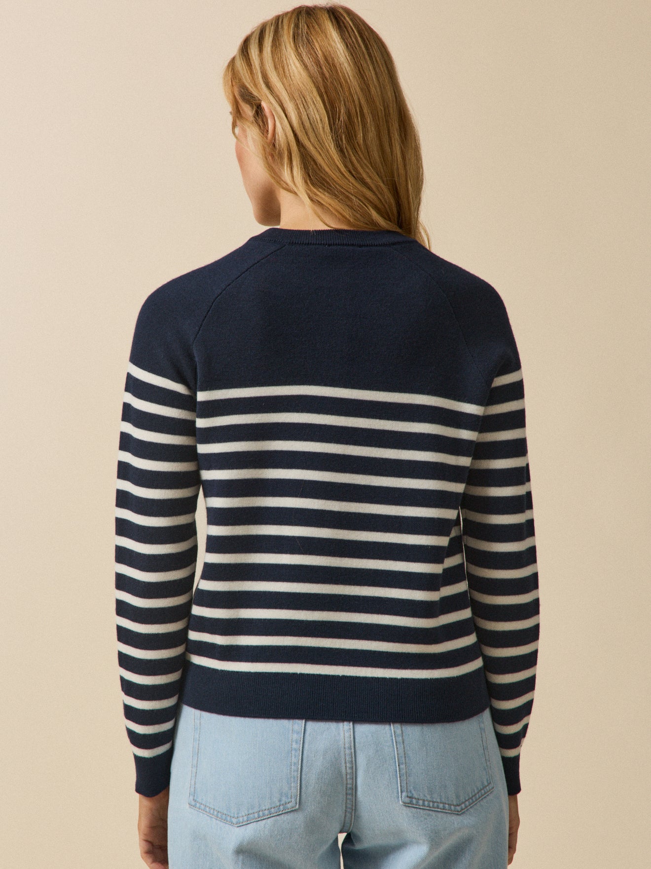 Pull marin raglan femme laine RWS*