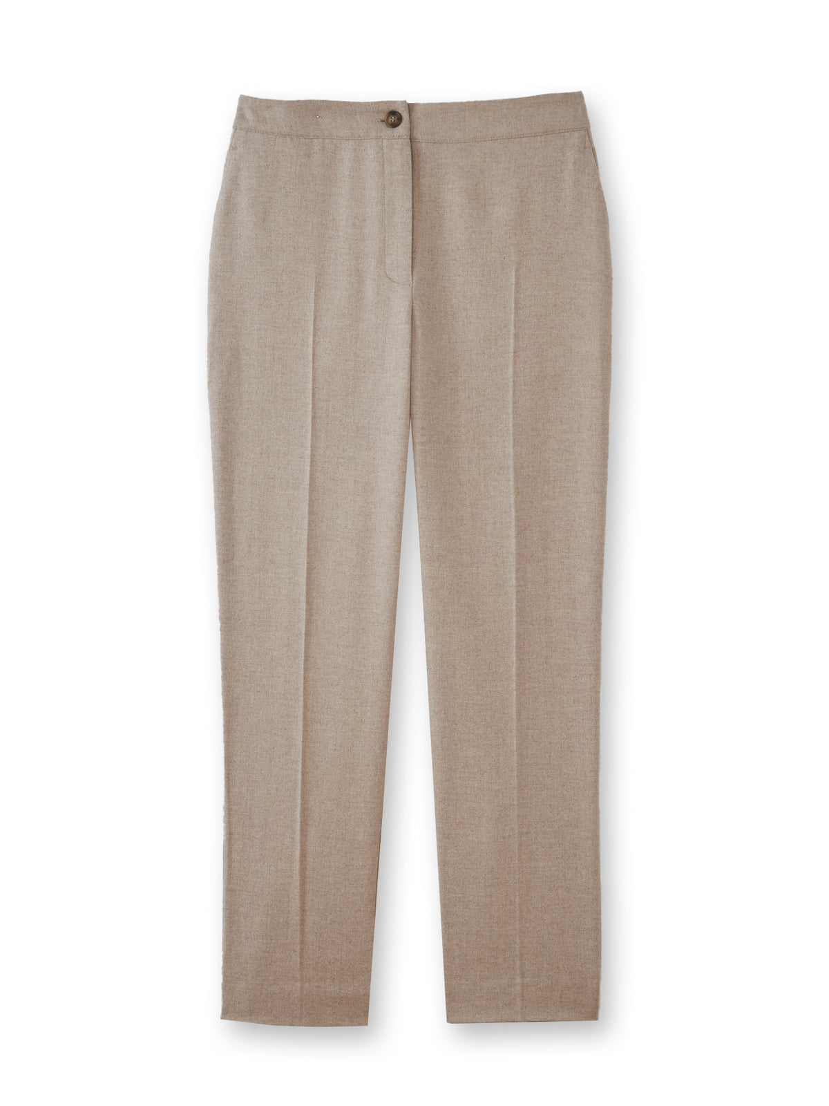 Pantalon cigarette élastiqué dos lainage femme Léa