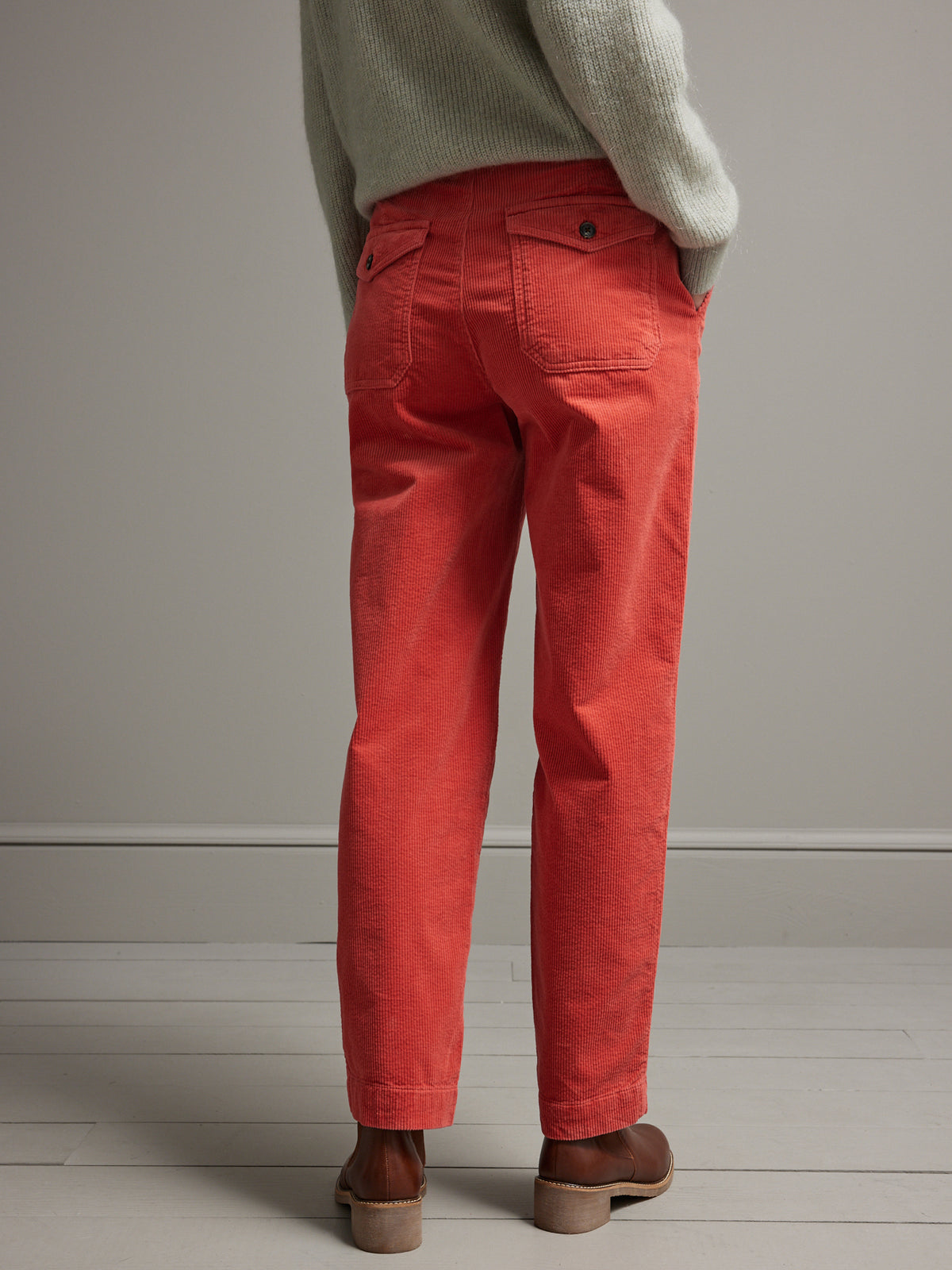Pantalon cargo velours côtelé femme Inès
