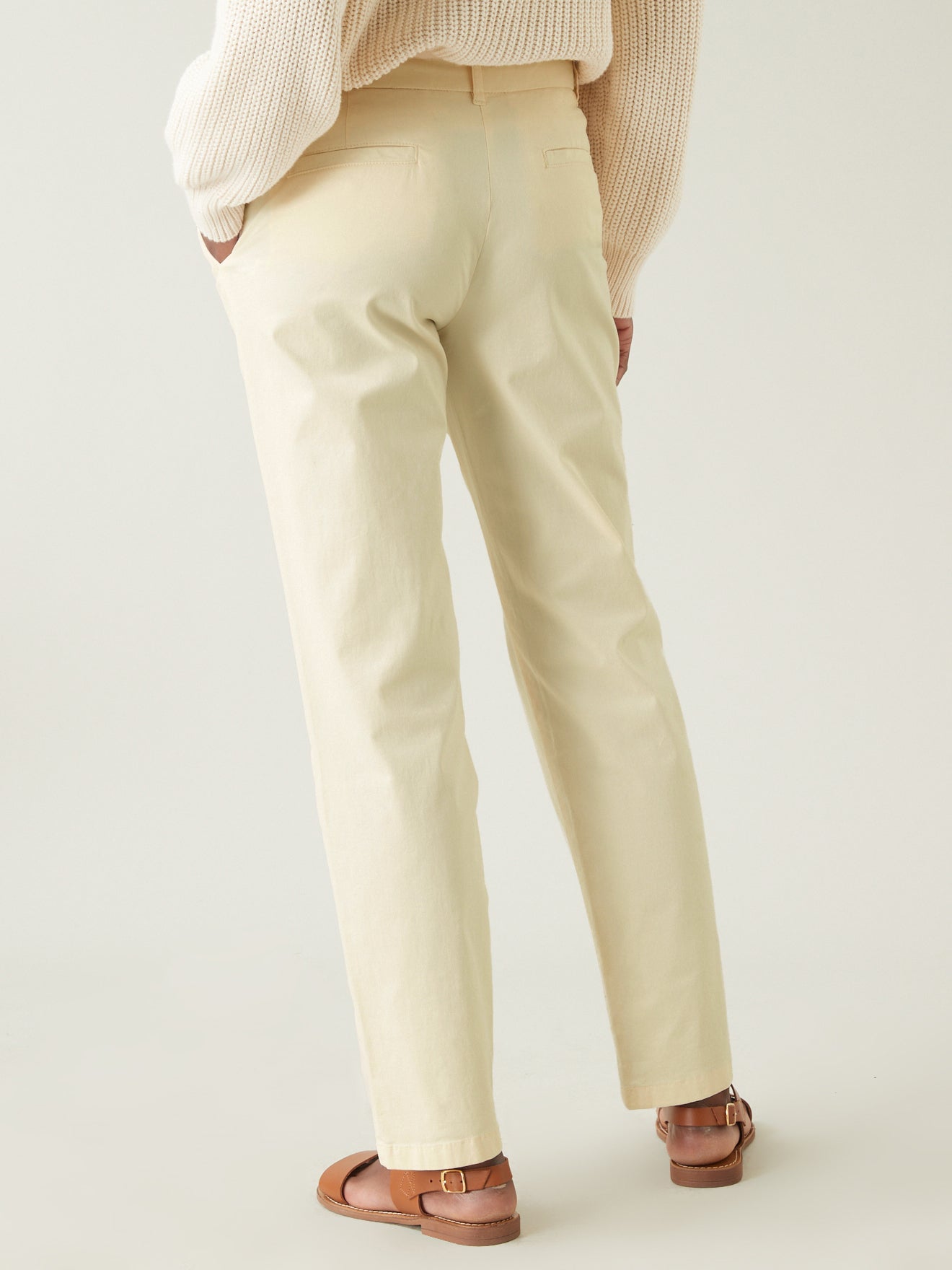 Chino coton stretch femme