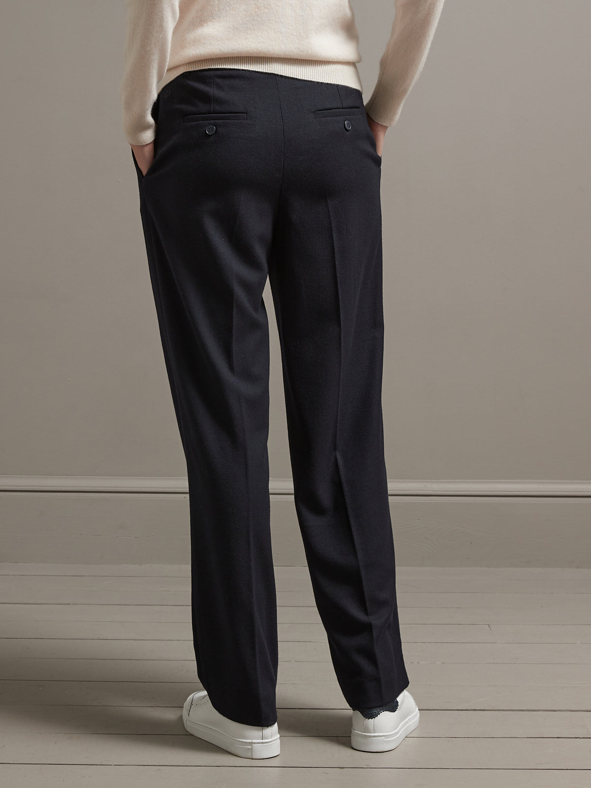 Pantalon carotte lainage femme Romane