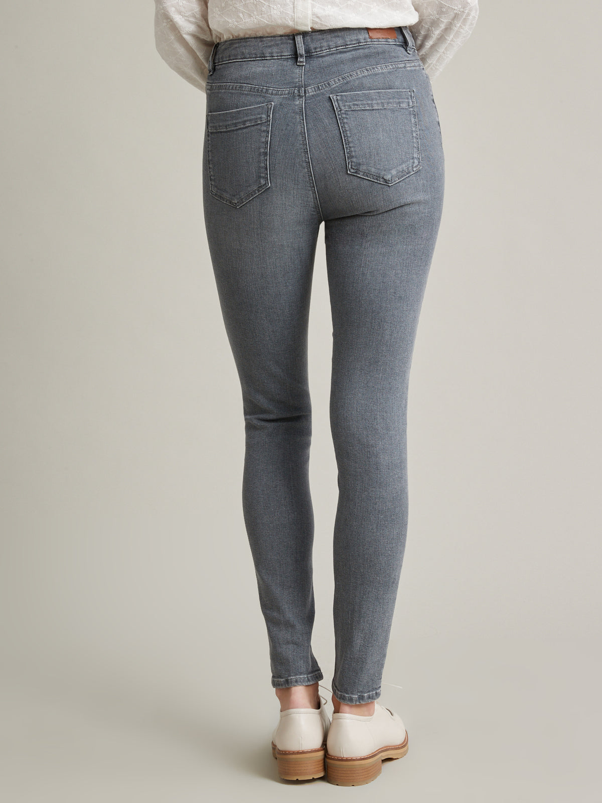 Damesjeans Mathilde, slim fit - biokatoen, ecologische wassing