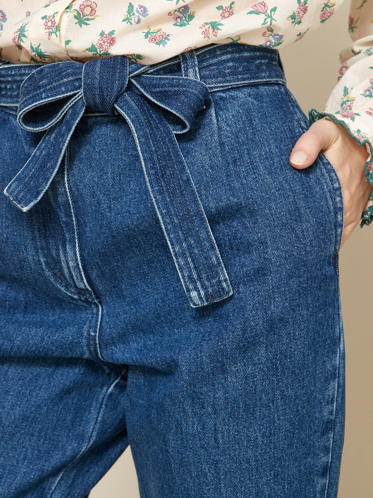 Damesjeans, carrot fit - biokatoen, ecologische wassing