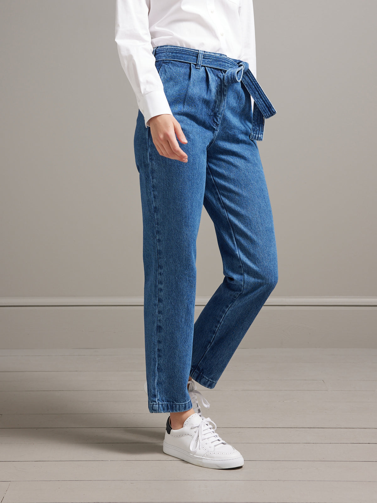 Damesjeans, carrot fit - biokatoen, ecologische wassing