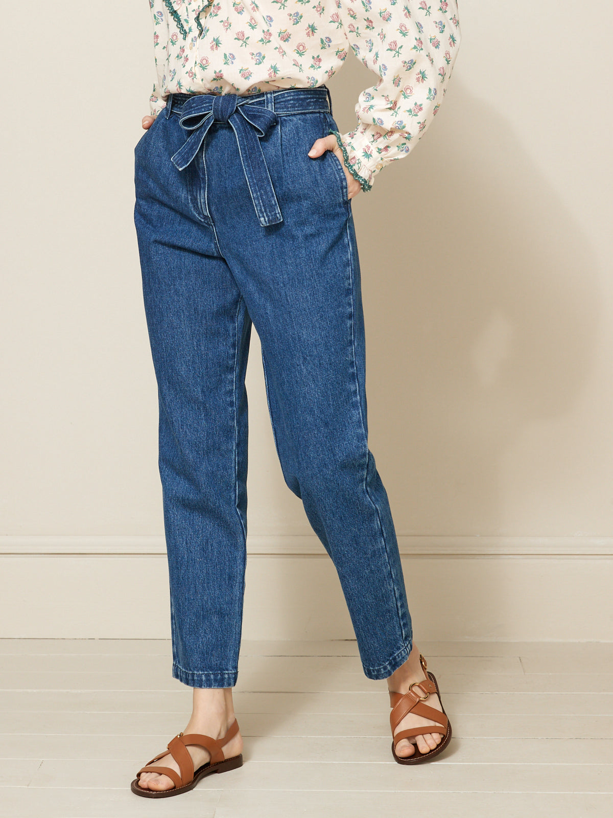Damesjeans, carrot fit - biokatoen, ecologische wassing