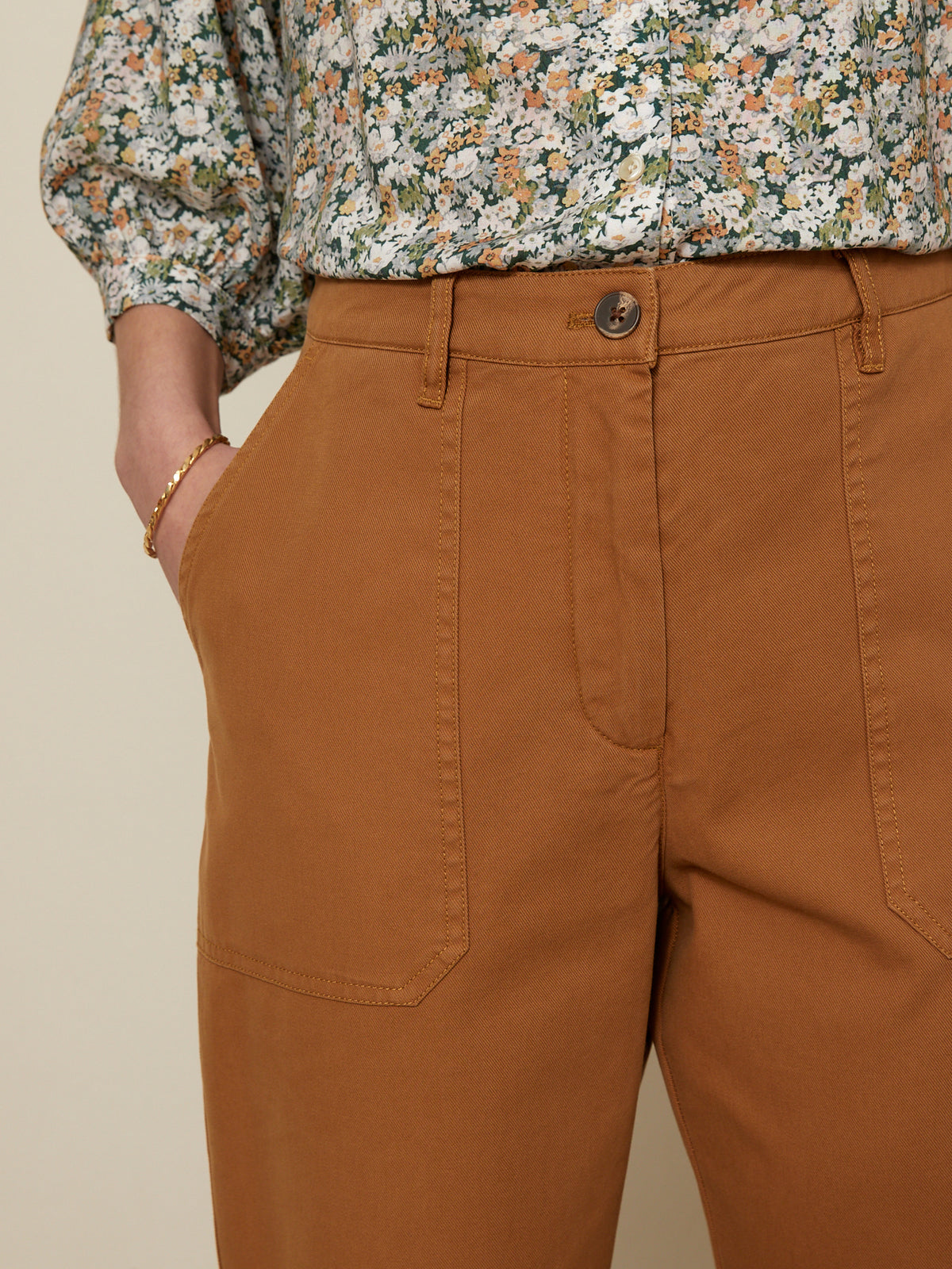 Damescargobroek Blanche - katoenen twill