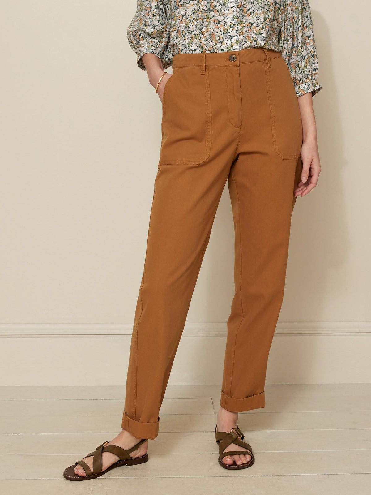 Damescargobroek Blanche - katoenen twill