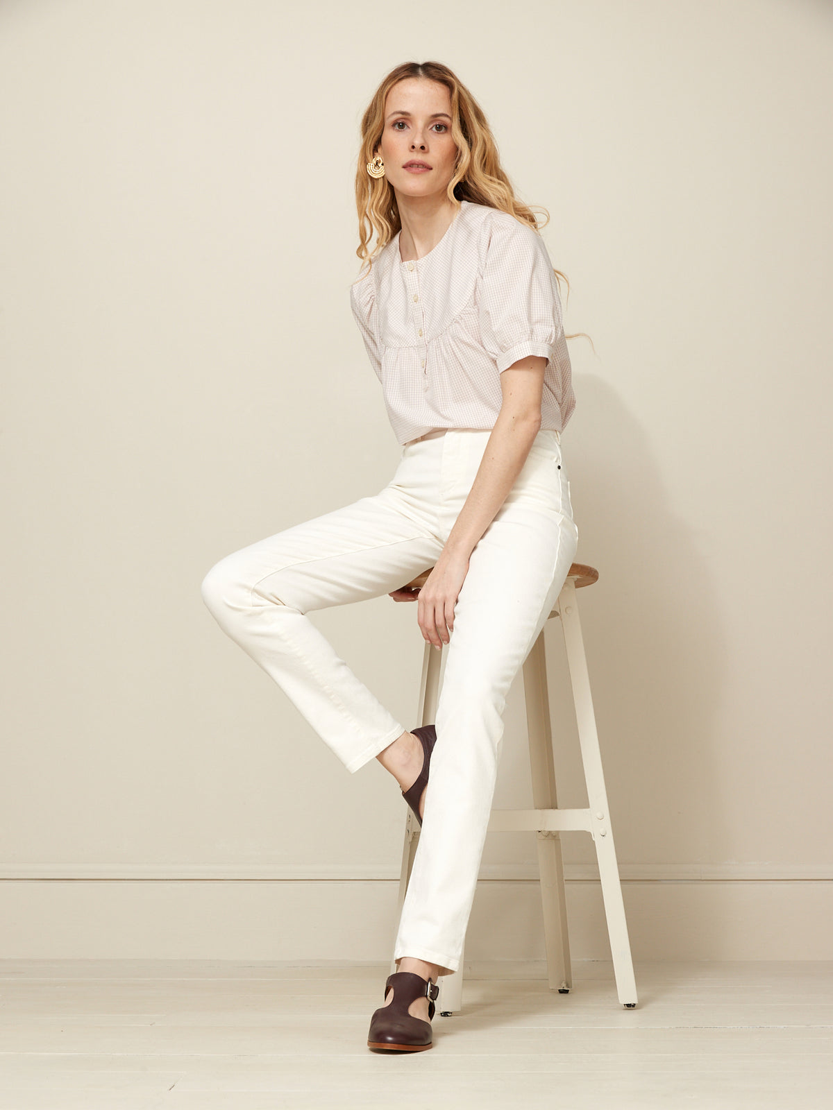 Damesjeans Mathilde, slim fit - biokatoen, ecologische wassing