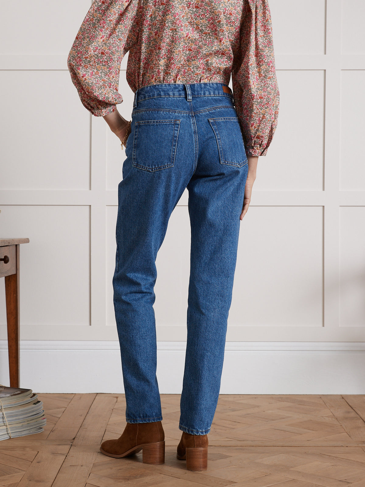 Rechte damesjeans Sandra - biokatoen, ecologische wassing