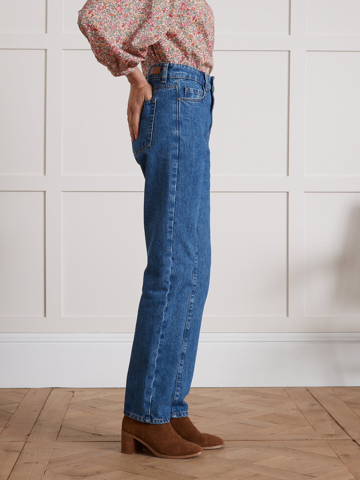 Rechte damesjeans Sandra - biokatoen, ecologische wassing