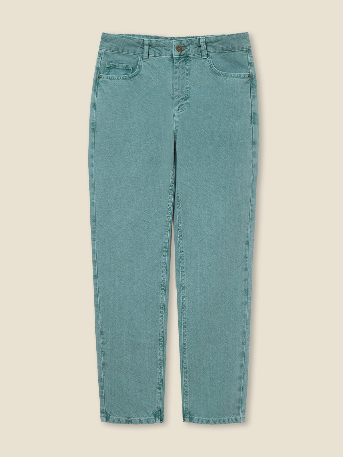 Damesjeans Andrea, mom fit - biokatoen, ecologische wassing