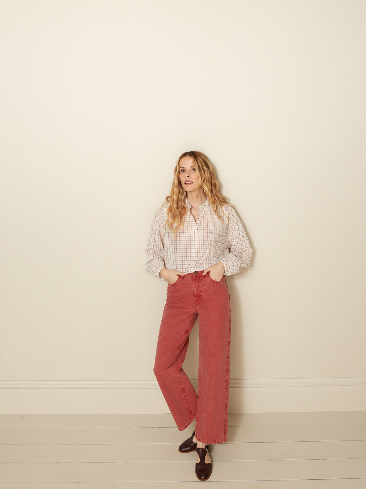 Jean large femme Émilie - coton biologique, délavage écoresponsable