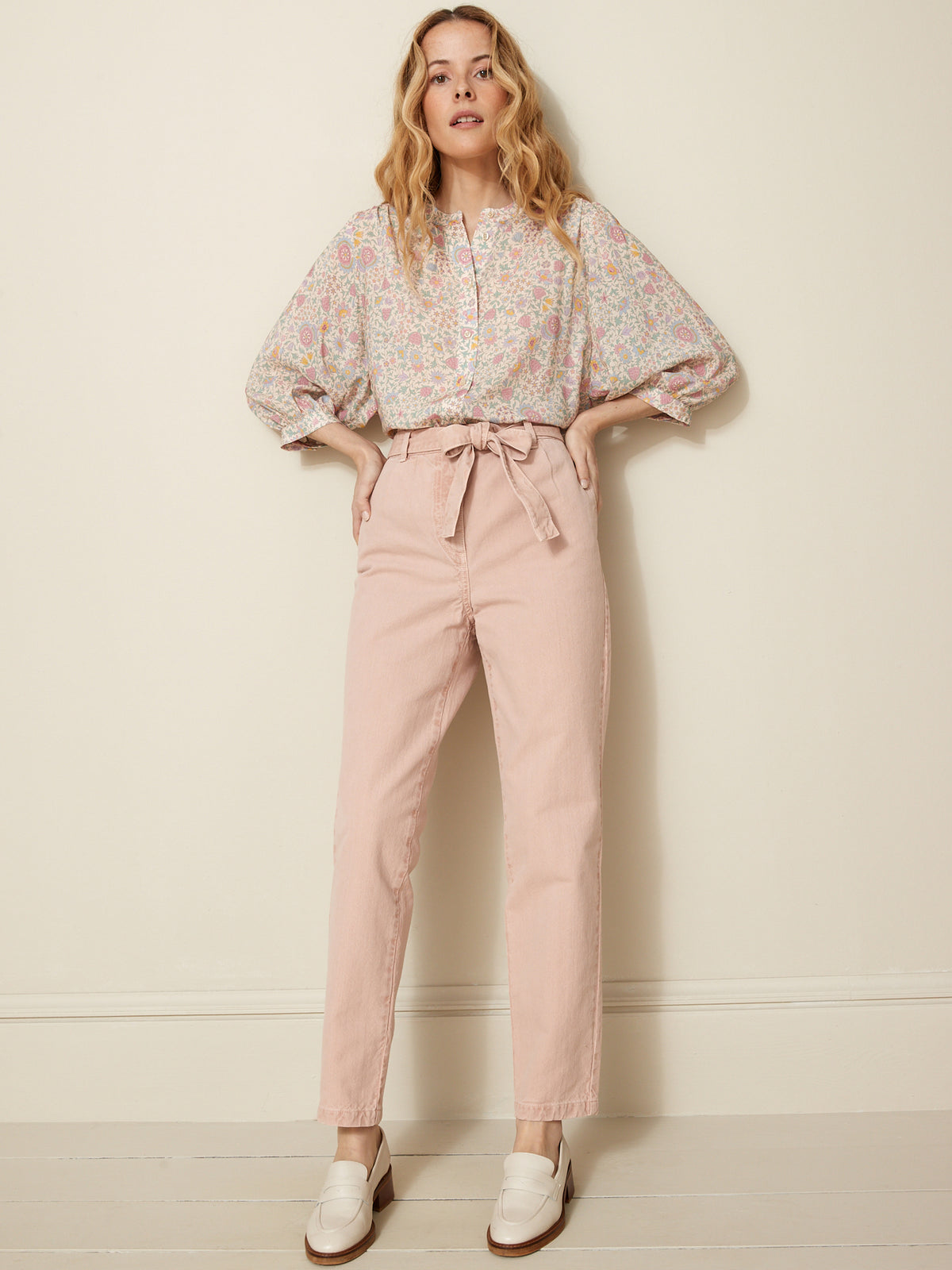 Damesjeans Anaïs, carrot fit - biokatoen, ecologische wassing